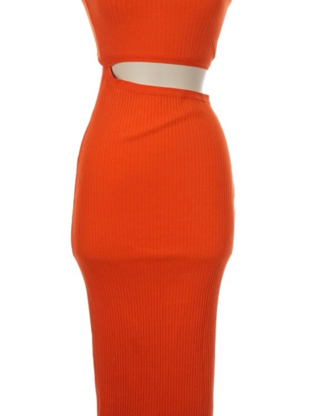 Zara Ribbed Midi Dress - Picture 1 of 7